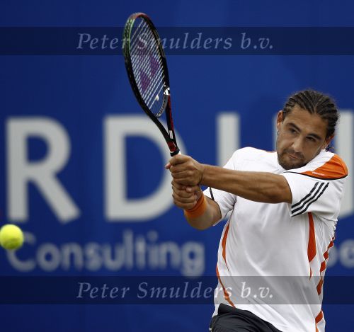Rosmalen, 23 Juni 2006 Ordina Open 2006
Halve finale Mario Ancic tegen Marcos Baghdatis 7-6 & 6-3
© Foto Edwin van Zandvoort