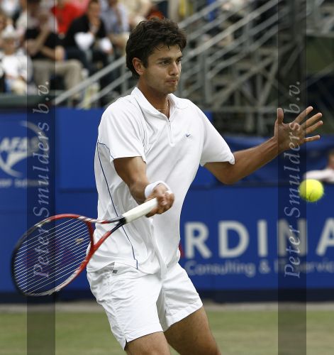 Rosmalen, 23 Juni 2006 Ordina Open 2006
Halve finale Mario Ancic tegen Marcos Baghdatis 7-6 & 6-3
© Foto Edwin van Zandvoort