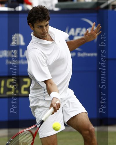 Rosmalen, 23 Juni 2006 Ordina Open 2006
Halve finale Mario Ancic tegen Marcos Baghdatis 7-6 & 6-3
© Foto Edwin van Zandvoort