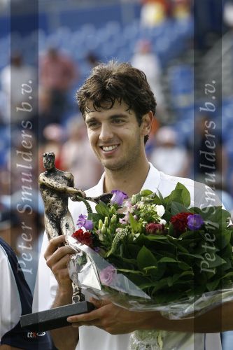 Rosmalen, 24 Juni 2006 Ordina Open 2006
Finale Heren Jan Hernych - Mario Ancic 0-6  7-5  6-7
© Foto Edwin v Zandvoort