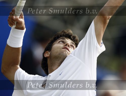 Rosmalen, 24 Juni 2006 Ordina Open 2006
Finale Heren Jan Hernych - Mario Ancic 0-6  7-5  6-7
© Foto Edwin v Zandvoort