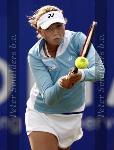 Rosmalen, 23 Juni 2006 Ordina Open 2006
Halve finale Michaella Krajicek-Jelena Dementiva
1-6   7-6   6-4
© Foto Edwin van Zandvoort