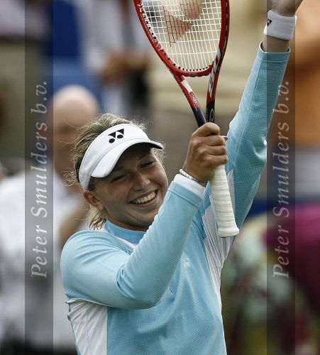 Rosmalen, 23 Juni 2006 Ordina Open 2006
Halve finale Michaella Krajicek-Jelena Dementiva
1-6   7-6   6-4
© Foto Edwin van Zandvoort
