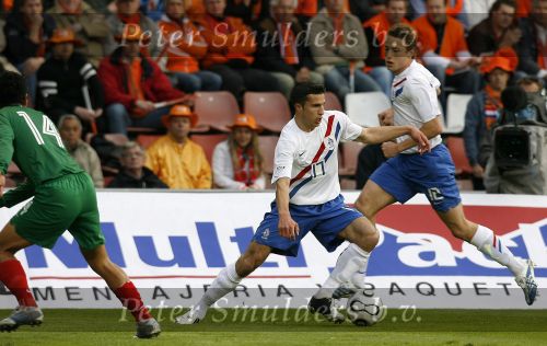 Eindhoven, 2 Juni 2006 Vriendschappelijke interland op weg naar het WK 2006 tussen Nederland-Mexico, eindstand 2-1
Robin v Persie
© Foto Edwin van Zandvoort