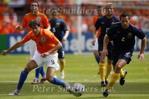 Rotterdam, 5 Juni 2006 Laatste oefeninterland nederlands elftal op weg naar het WK 2006 in Duitsland.
Nederland-Australie, eindstand 1-1
Ruud v Nistelrooy
© Edwin van Zandvoort