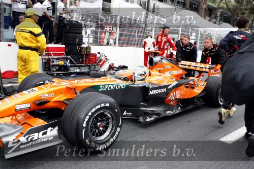 Monaco 27 mei 2007
Grand Prix formule 1 in Monaco. Adrian Sutil in de spyker