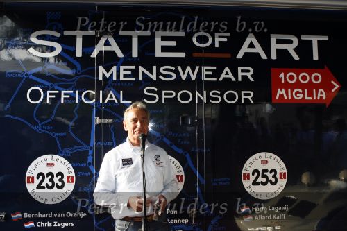 Brescia 16 mei 2007
State of Art is sponsor van de legendarische rally Mille Miglia. Albert Westerman