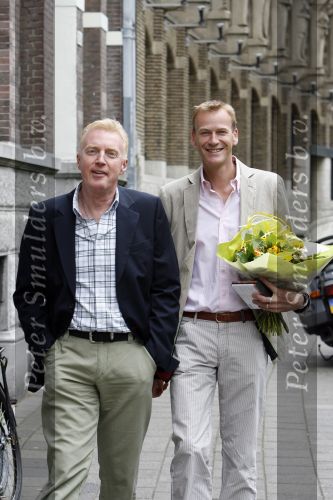 Amsterdam 31 mei 2007
Andre v Duin met zijn vriend Martin op straat in Amsterdam.