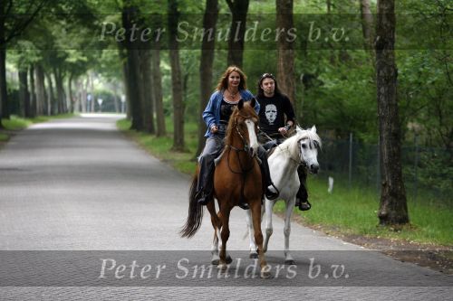 Bosch e Duin 3 juni 2007
Belinda Meuldijk en Thierry Duval paardrijden vanuit thuis.