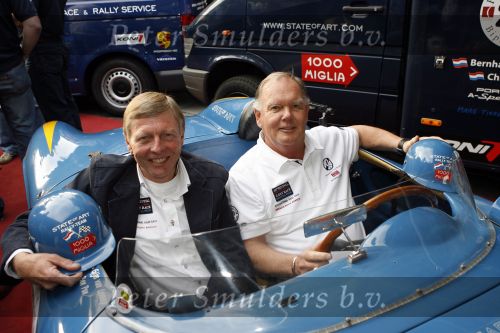 Brescia 16 mei 2007
State of Art is sponsor van de legendarische rally Mille Miglia. Ben Pon Gijs v Lennep en Albert Westerman