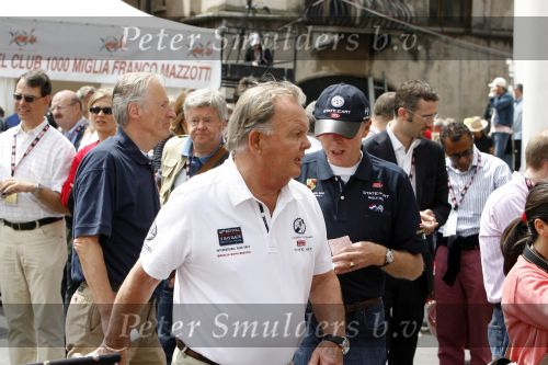 Brescia 17 mei 2007
Start van de 80e mille miglia. State of art is daar een van de sponsors. Ben Pon
