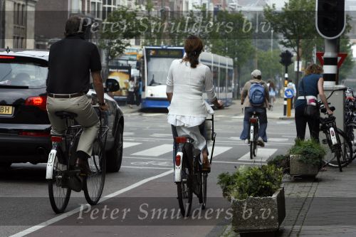 Amsterdam 9 juni 2007
Bert Kuizenga met vrouw op de fiets.