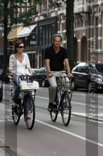 Amsterdam 9 juni 2007
Bert Kuizenga met vrouw op de fiets.