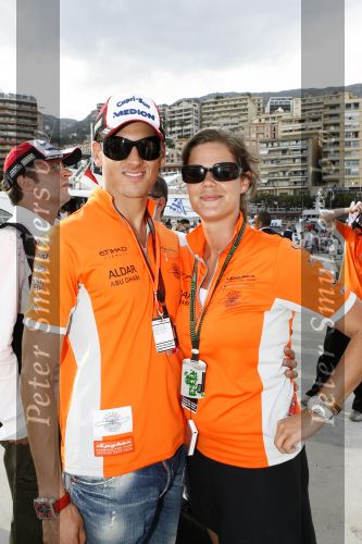 Monaco 27 mei 2007
Grand Prix formule 1 in Monaco. Adrian Sutil met Boukje Lodewijk