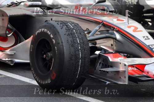 Monaco 27 mei 2007
Grand Prix formule 1 in Monaco. Bridgestone banden Lewis Hamilton