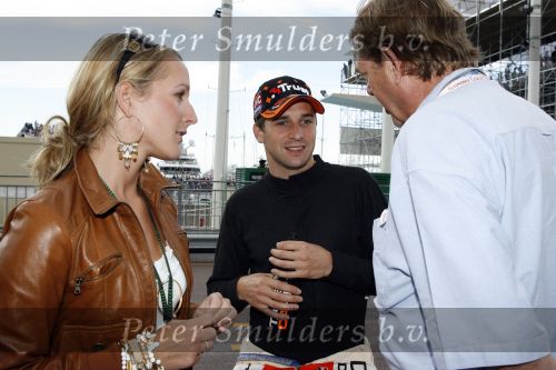 Monaco 27 mei 2007
Grand Prix formule 1 in Monaco. Christijan Albers  met zijn vrouw Liselore