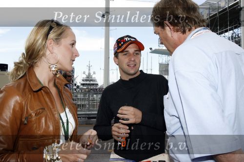 Monaco 27 mei 2007
Grand Prix formule 1 in Monaco. Christijan Albers  met zijn vrouw Liselore