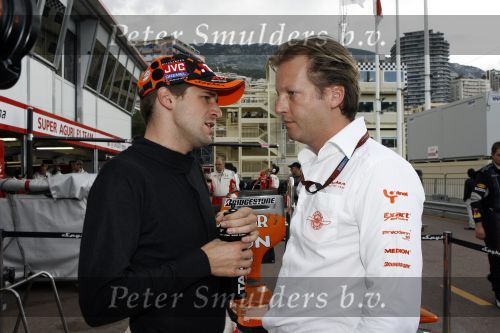 Monaco 27 mei 2007
Grand Prix formule 1 in Monaco. Christijan Albers en Michiel Mol