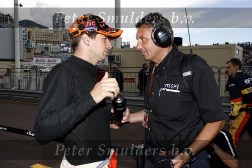 Monaco 27 mei 2007
Grand Prix formule 1 in Monaco. Christijan Albers en Allard Kalff