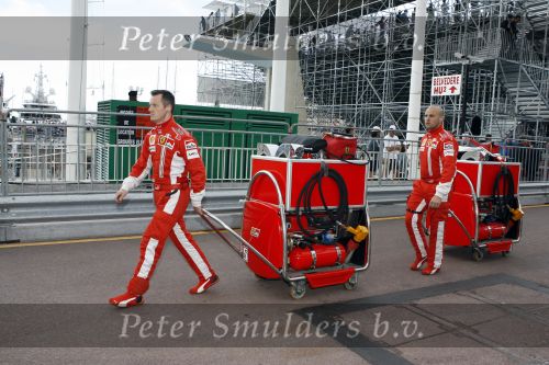 Monaco 27 mei 2007
Grand Prix formule 1 in Monaco. Ferrari crew