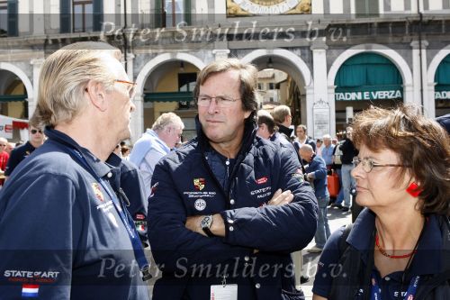 Brescia 17 mei 2007
Start van de 80e mille miglia. State of art is daar een van de sponsors.