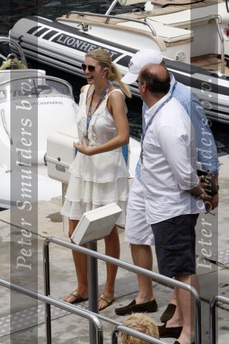 Monaco 26 mei 2006
Grand Pix van Monaco. Ivanka Trump met vriend