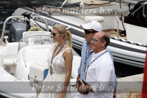 Monaco 26 mei 2006
Grand Pix van Monaco. Ivanka Trump met vriend