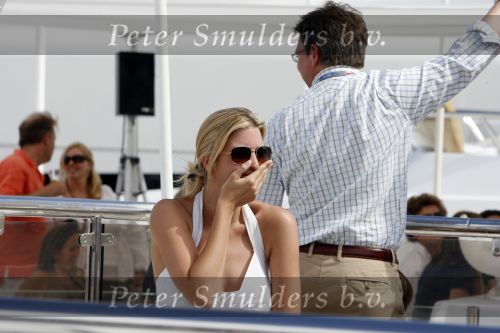 Monaco 27 mei 2007
Grand Prix formule 1 in Monaco. Donald Trump jr met zijn zus Ivanka Trump