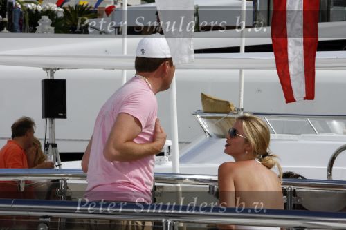 Monaco 27 mei 2007
Grand Prix formule 1 in Monaco. Donald Trump jr met zijn zus Ivanka Trump