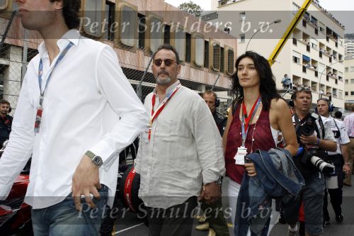 Monaco 27 mei 2007
Grand Prix formule 1 in Monaco. jean Reno met zijn vrouw Zophia