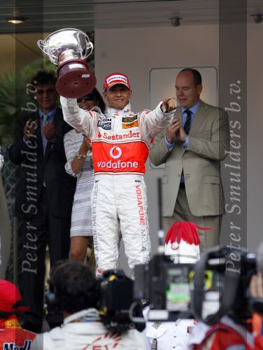 Monaco 27 mei 2007
Grand Prix formule 1 in Monaco. Prins Albert van Monaco Ernst v Hannover Lewis Hamilton Fernando Alonso en Felippe Massa