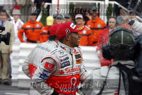 Monaco 27 mei 2007
Grand Prix formule 1 in Monaco. Fernando Alonso en Lewis Hamilton