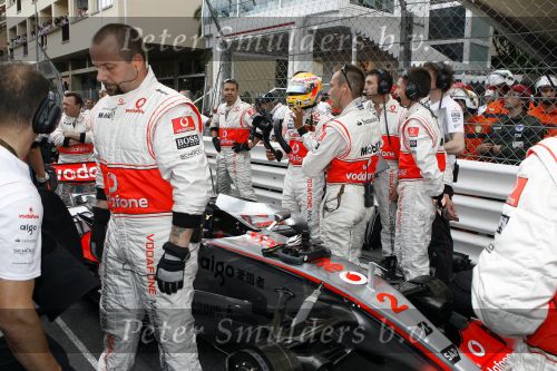Monaco 27 mei 2007
Grand Prix formule 1 in Monaco. Lewis Hamilton met Mc Claren team