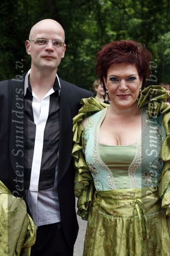 Hilversum 21 mei 2007
Uitreiking musical awards in studio 24. Marjolein Touw met man