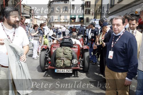 Brescia 17 mei 2007
Start van de 80e mille miglia. State of art is daar een van de sponsors.