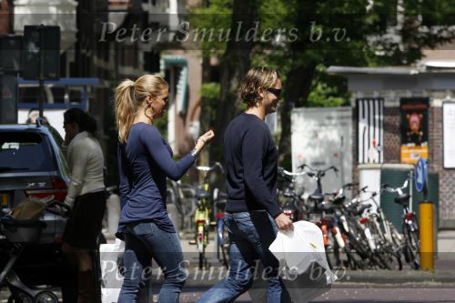Amsterdam 19 mei 2007
Nicolette v Dam met haar nieuwe vriendje Bas Smit.