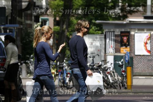 Amsterdam 19 mei 2007
Nicolette v Dam met haar nieuwe vriendje Bas Smit.