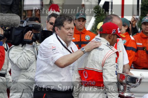 Monaco 27 mei 2007
Grand Prix formule 1 in Monaco. Lewis Hamilton en Norbert haug