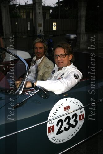 Brescia 17 mei 2007
State of art is sponsor van de mille miglia. Prins Bernhard jr en Chris Zegers