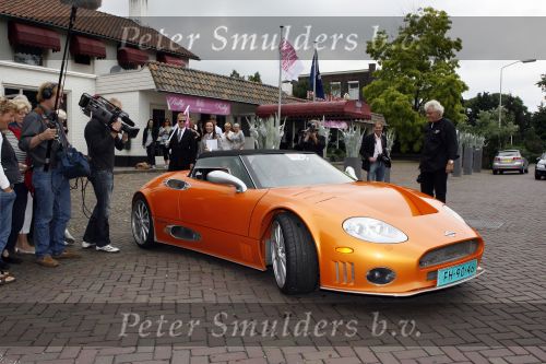 Vlijmen en Loon op Zand 18 juni 2007
Cabrio Rally van Beau monde .Paulien Huizinga met Spyker