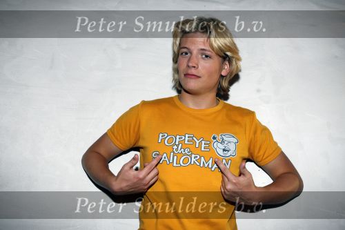 Amersfoort 29 mei 2007
Tros zomerfeesten op plein in amersfoort. Thomas Berge met popeye t shirt