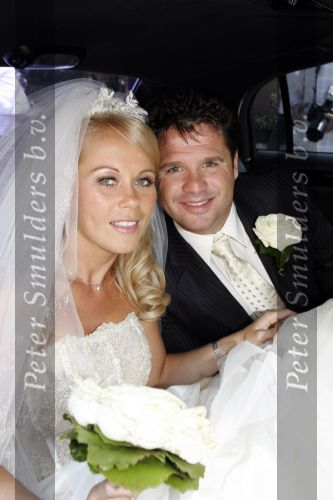 Westzaan 1 juni 2007
Trouwen Wolter Kroes en zijn vrouw Tessa.