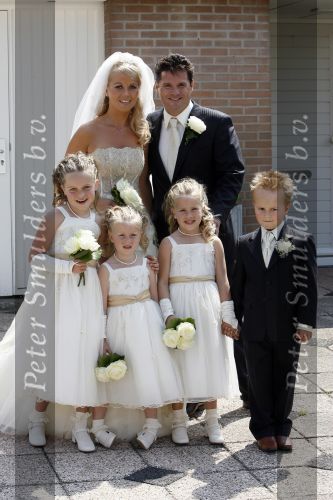 Westzaan 1 juni 2007
Trouwen Wolter Kroes en zijn vrouw Tessa.