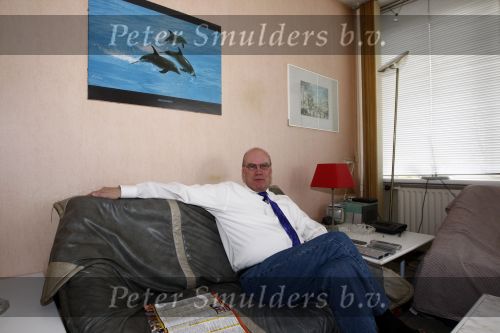 Haarle 11 feb ruari 2009
Ad v d Berg i zijn appartement in Haarlem.
Peter Smulders bv