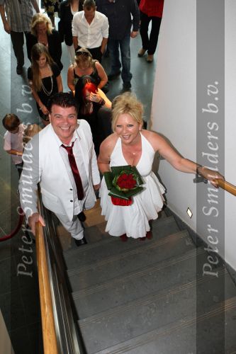 Zandhoven / Lier, 20 Juni 2008
De Eindhovensche zanger Andy de Witt ( Ad v d Hurk ) trouwt voor de 6e maal met zijn Nadia Stevens ( Vigagiste bij de belgische  VTM TV )