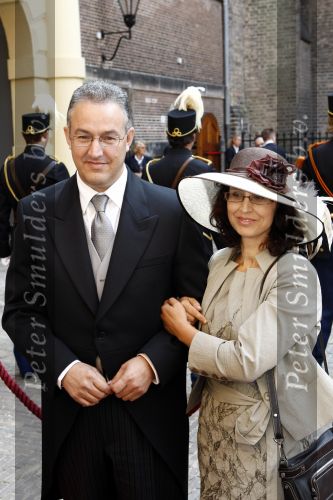 Den Haag 16 september 2008
Prinsjesdag 2008 op het binnenhof. 
Ahmed Aboutaleb met zijn vrouw
Peter Smulders bv