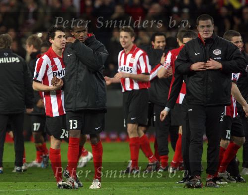 Eindhoven, 12 Maart 2008
UEFA 1/8 finale PSV-Tottenham Hotspur FC, eindstand 0-1
PSV wint na verlenging en straschoppen met 6-5 en gaat door naar de 1/4 Finale
Alcides met Drik Marcellis en Danny Koevermans