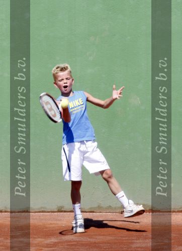 Marbella 14 augustus 2007
Richard Krajicek en zijn zoon Alec aan het tennissen in Marbella.