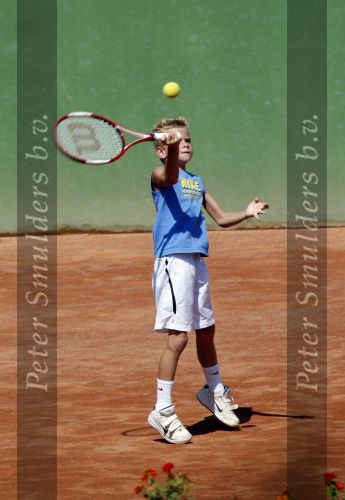 Marbella 14 augustus 2007
Richard Krajicek en zijn zoon Alec aan het tennissen in Marbella.