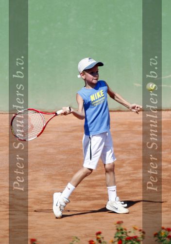 Marbella 14 augustus 2007
Richard Krajicek en zijn zoon Alec aan het tennissen in Marbella.